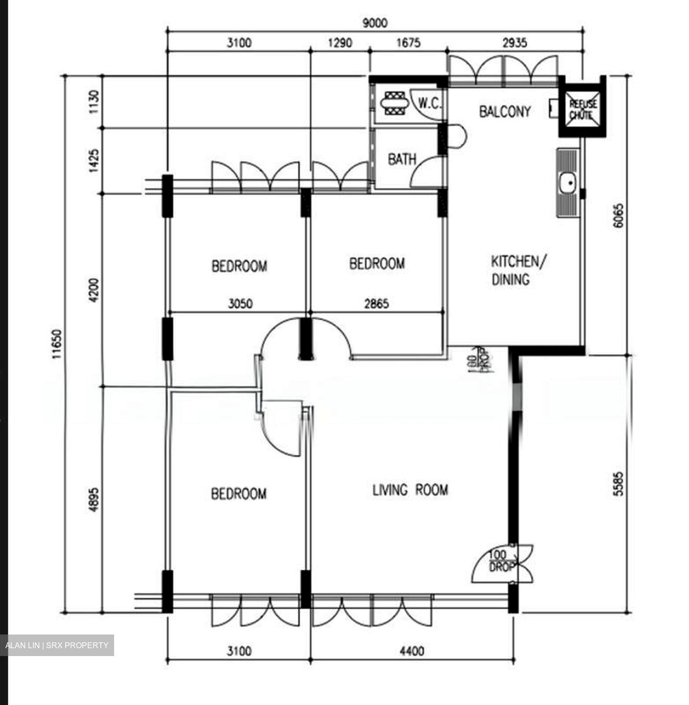 Blk 113 Kebun Baru Heights (Ang Mo Kio), HDB 4 Rooms #502119091